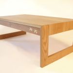 'Doves' coffee table - oak with 2 drawers