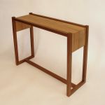 Console table. Lacewood & mahogany