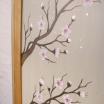'Cherry Blossom' Jewellery Cabinet - hand painted panel
